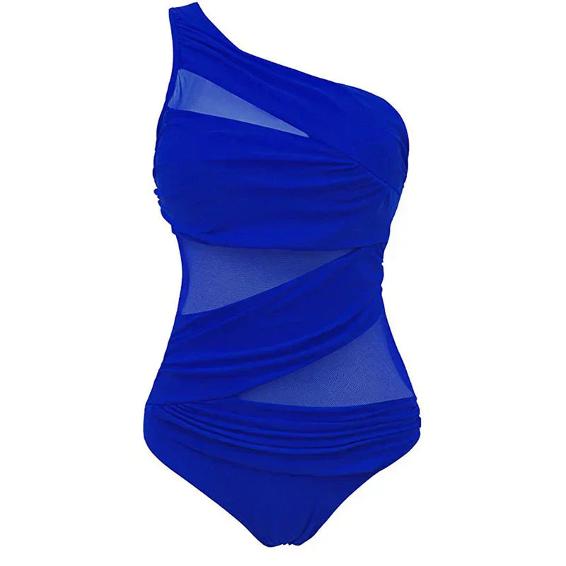 Nayla | Il tuo costume da bagno elegante a spalla unica in taglie comode