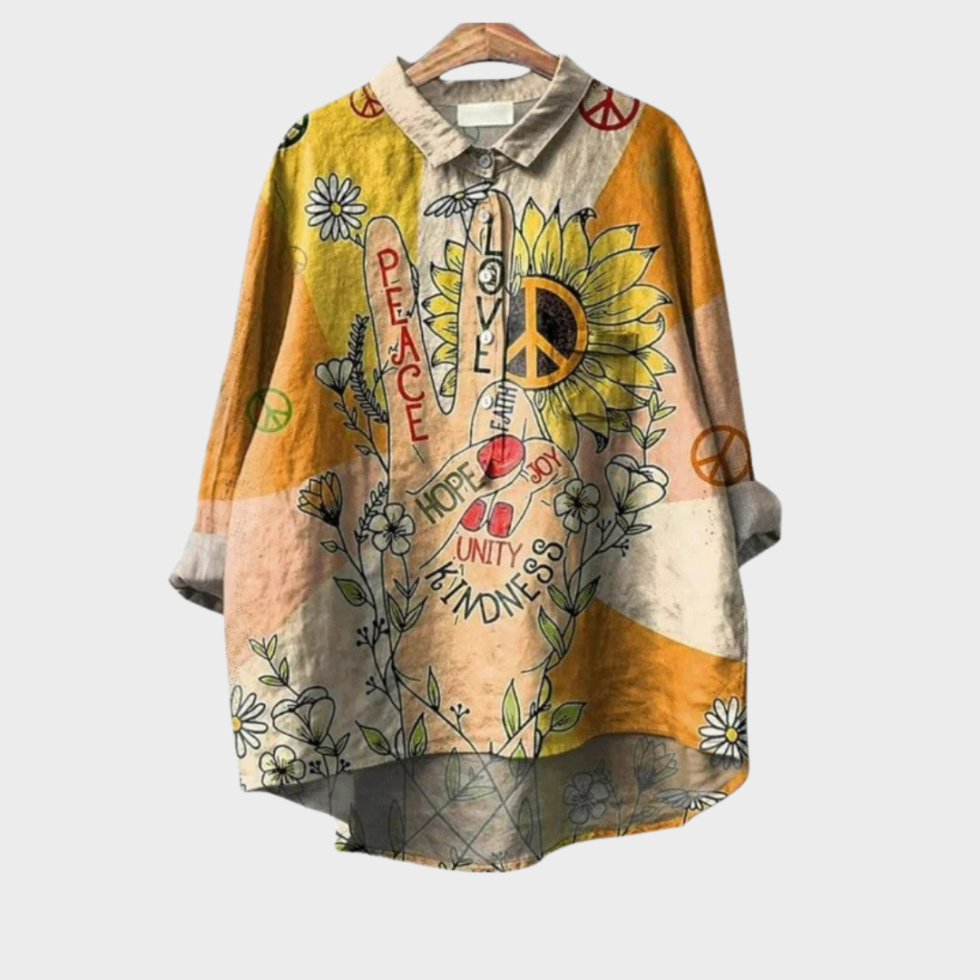 Coline | Elegante Sommerbluse aus Leinen
