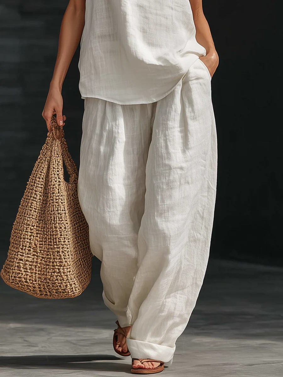 Zoë™ | Set senza maniche con pantaloni a gamba larga