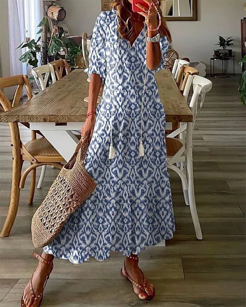 Luna | Vestito Midi Stile Boho Senza Sforzo