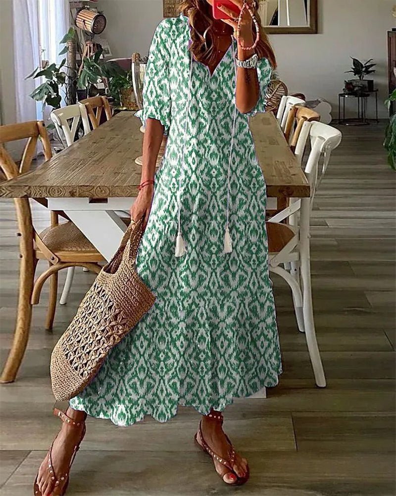 Luna | Vestito Midi Stile Boho Senza Sforzo