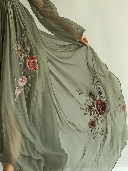 Abito Maxi Elegante in Chiffon Laurelle
