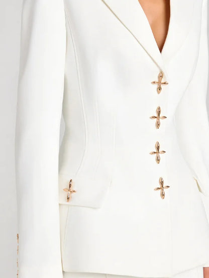 Sofía | Blazer bianco a un bottone