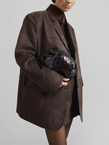 Sofia | Blazer Marrón de Suede Oversize