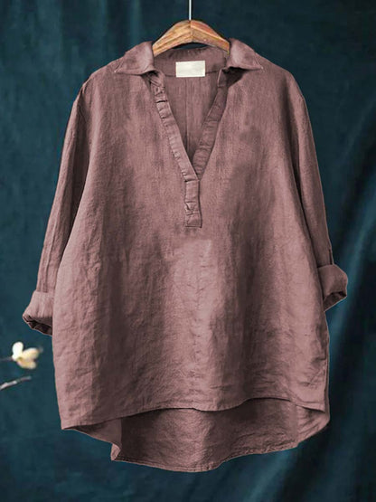 Andrea | Elegante Blusa Veraniega de Lino