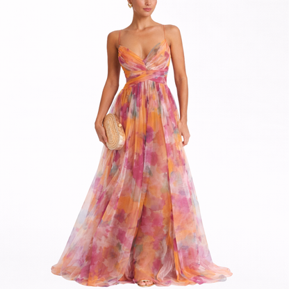 Giselle | Incantevole Maxi Abito con Stampa Floreale