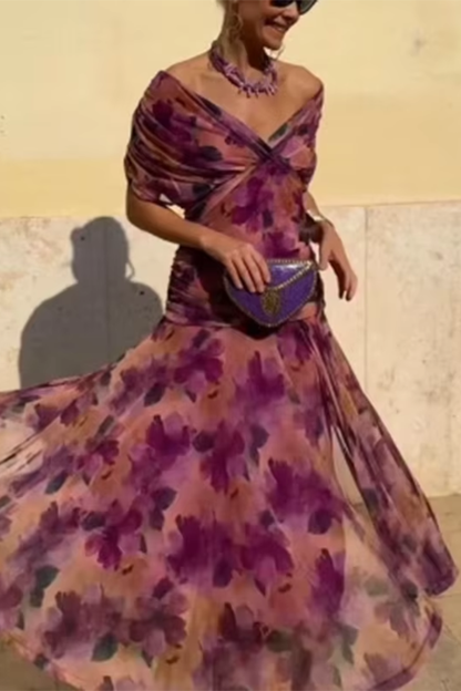 Louise | Vestito Maxi da Festa Elegante con Scollatura a V