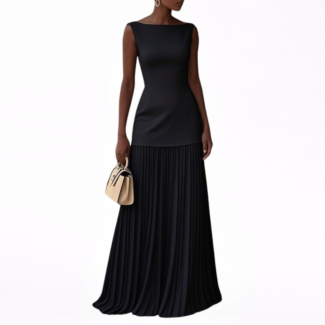 Celeste | Plissé Maxi Dress