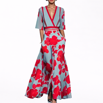 Valentina | Elegante Vestido Maxi con Escote Pronunciado