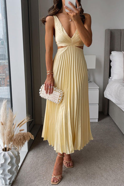 Abito Elegante Bellezza | Abito Plissettato Ideale per Eventi