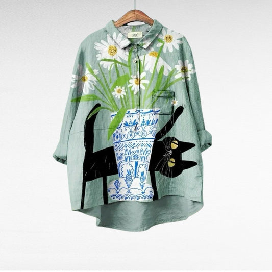 Alice | Elegante Sommerbluse aus Leinen