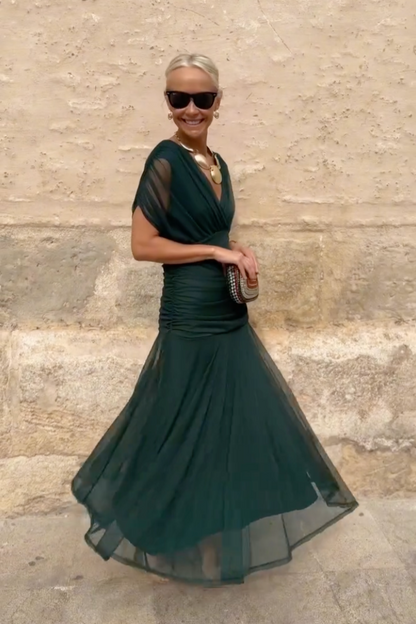Louise | Vestito Maxi da Festa Elegante con Scollatura a V