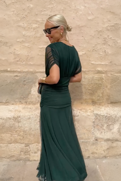 Louise | Vestido Maxi de Fiesta Elegante con Escote en V