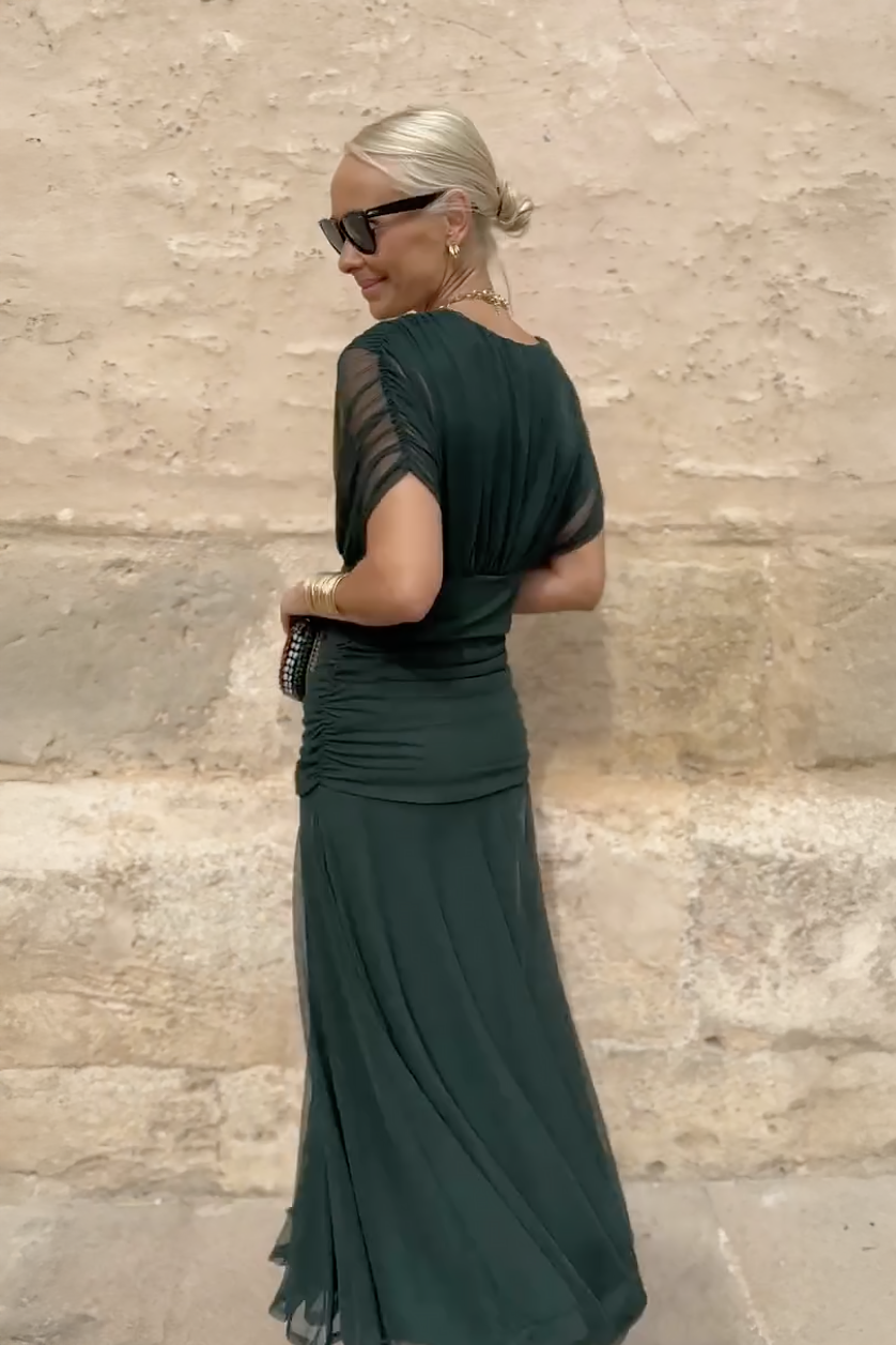 Louise | Vestito Maxi da Festa Elegante con Scollatura a V