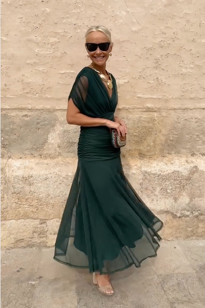Louise | Vestito Maxi da Festa Elegante con Scollatura a V