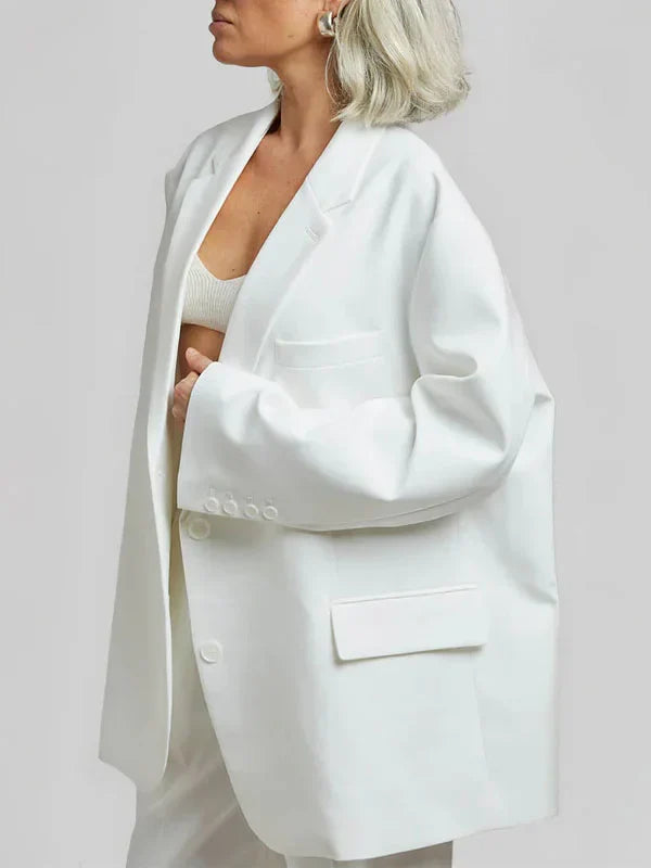 Sofia | Blazer Oversized Linea Pulita Bianco