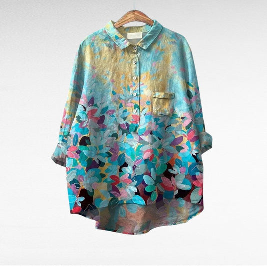 Aurore | Elegante Sommerbluse aus Leinen
