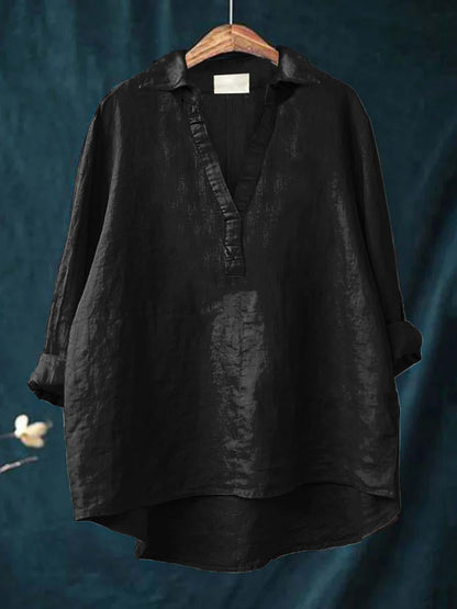 Andrea | Elegante Blusa Veraniega de Lino