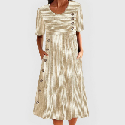 Jarna | Vestito Midi Striato