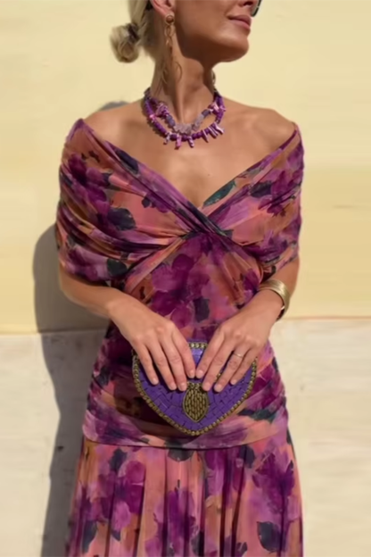 Louise | Vestito Maxi da Festa Elegante con Scollatura a V