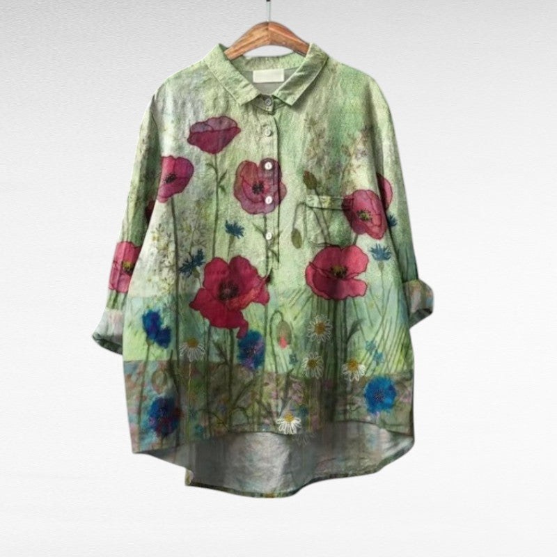 Juliette | Elegante Blusa Estiva de Lino