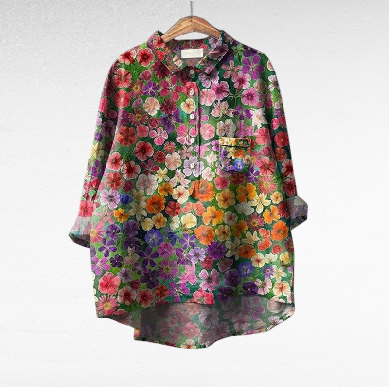 Thérèse | Elegante Blusa Estiva en Lino