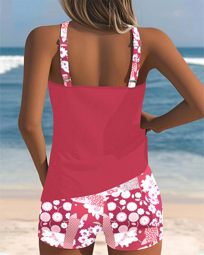 Sabrina | Costume da bagno a due pezzi floreale con vestibilità comoda