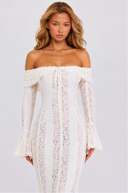Abito Maxi in Pizzo Etereo