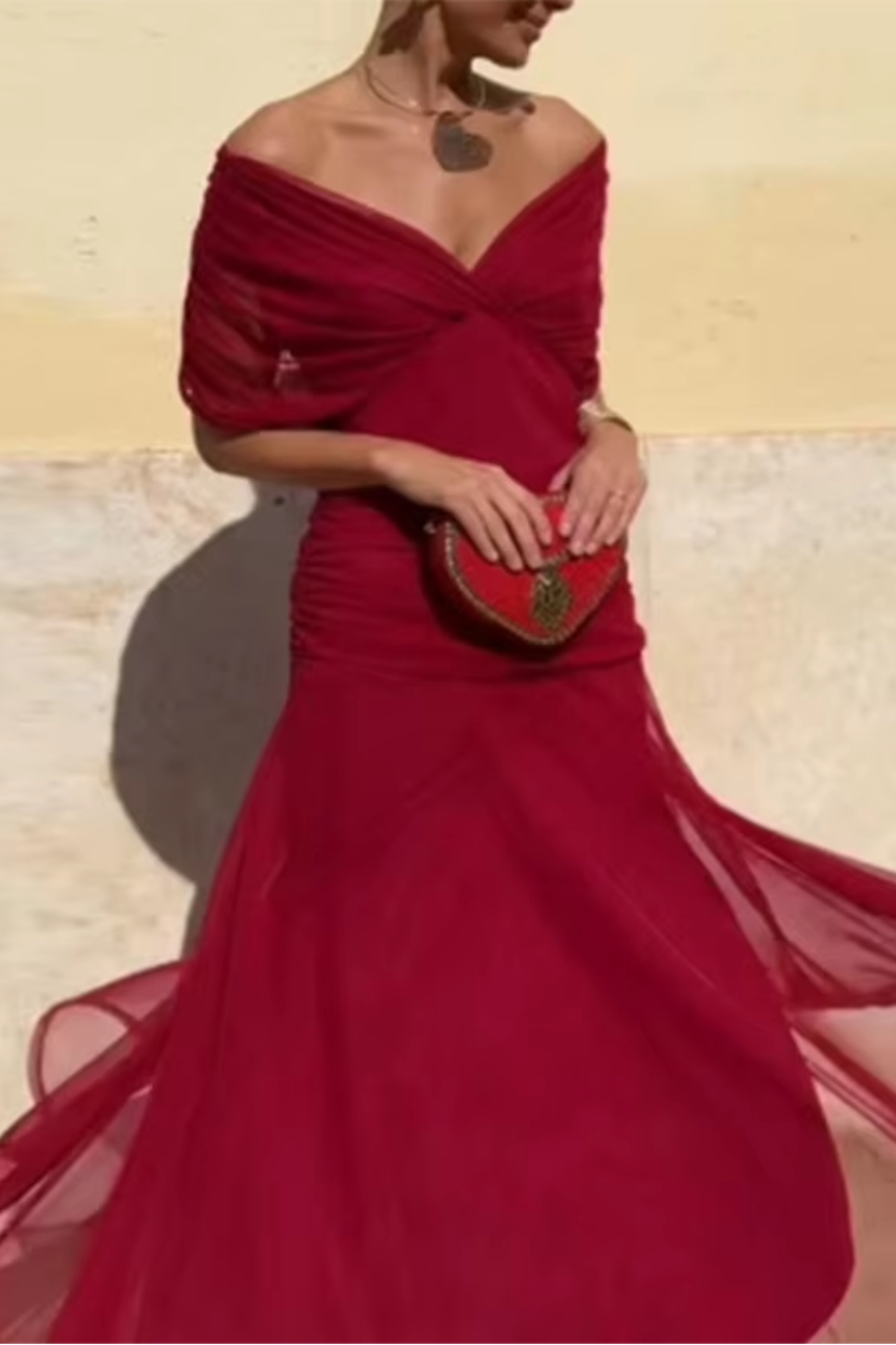 Louise | Vestito Maxi da Festa Elegante con Scollatura a V