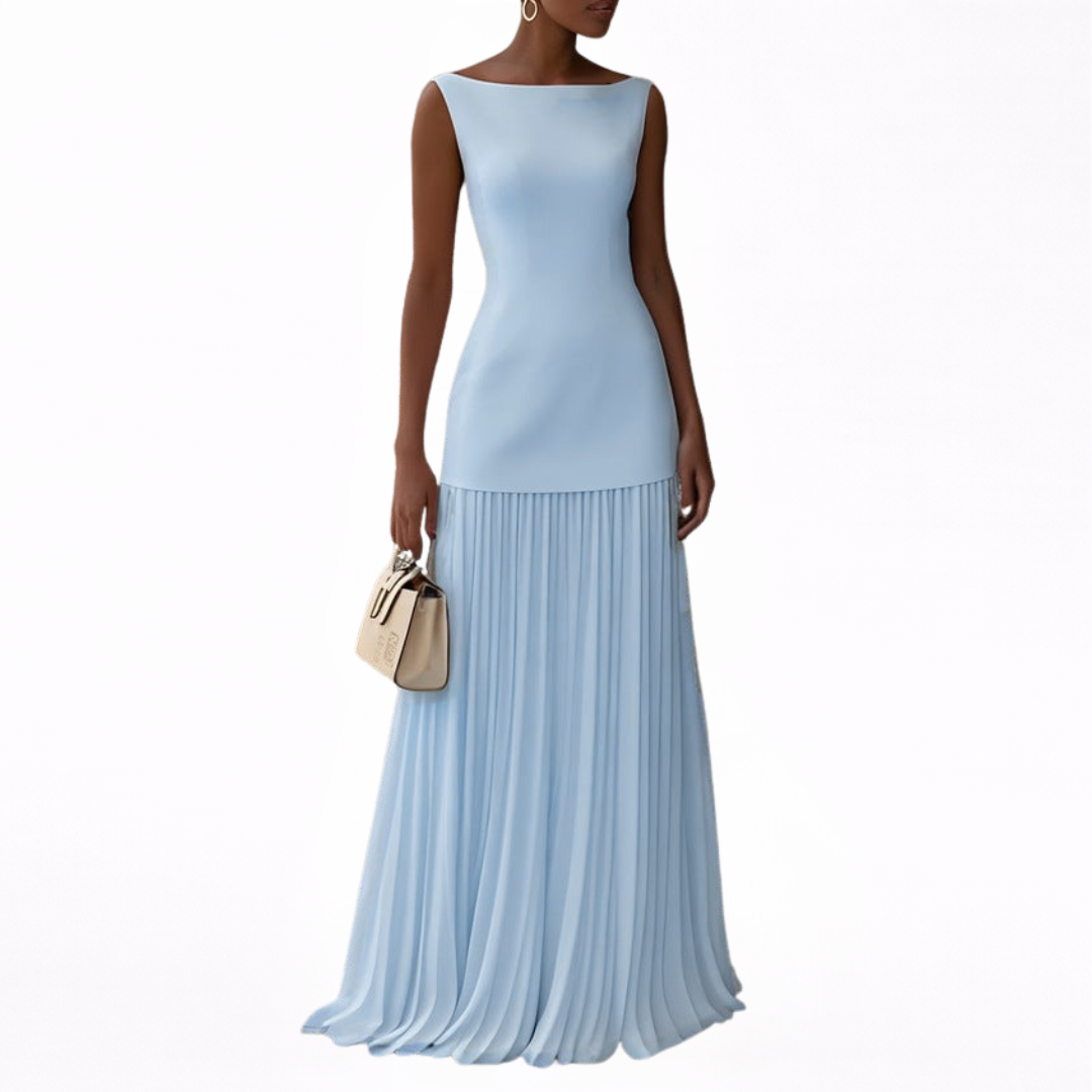 Celeste | Plissé Maxi Dress