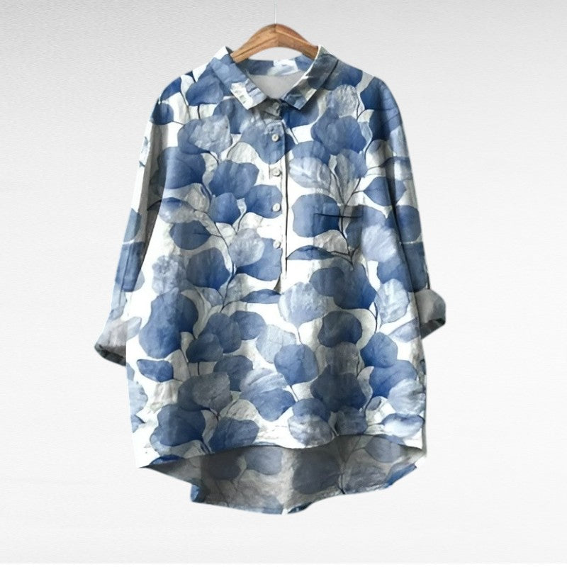 Camille | Elegante Blusa Estiva de Lino