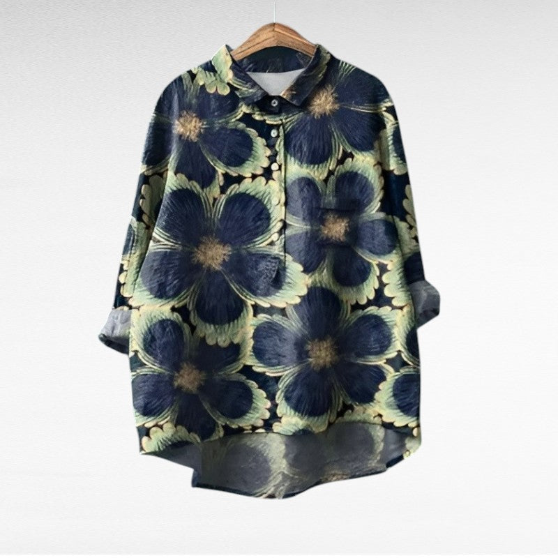 Camille | Elegante Blusa Estiva de Lino