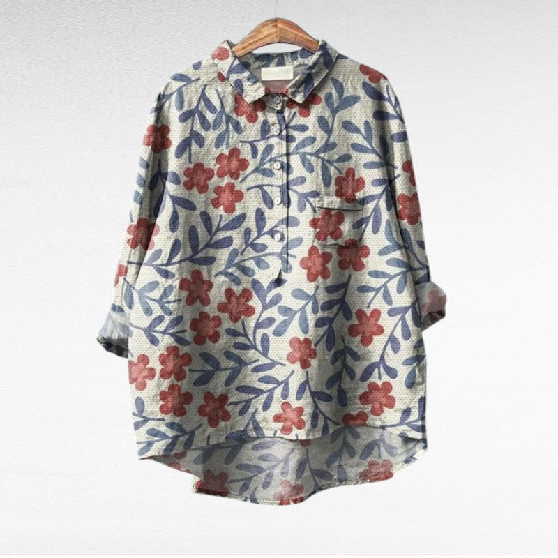 Claire | Elegante Blusa Estiva en Lino