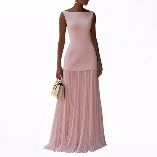 Celeste | Plissé Maxi Dress