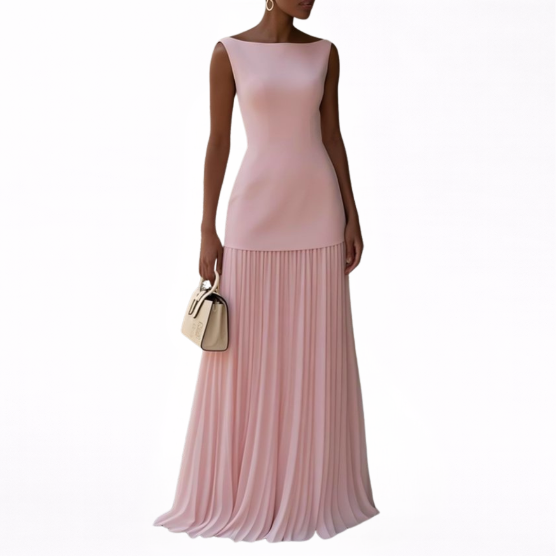 Celeste | Plissé Maxi Dress