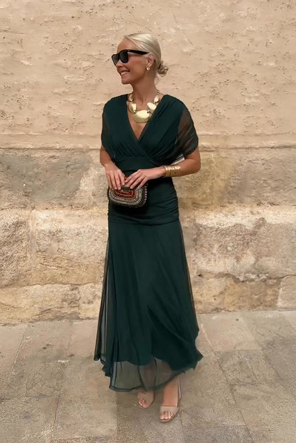 Louise | Vestito Maxi da Festa Elegante con Scollatura a V