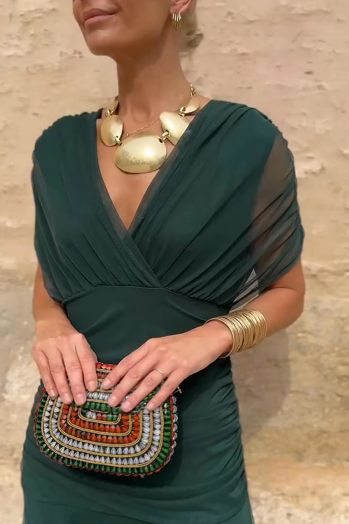 Louise | Vestito Maxi da Festa Elegante con Scollatura a V