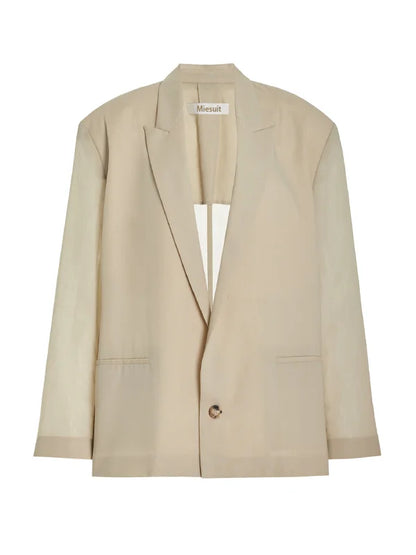 Sofia | Blazer Sobredimensionado en Mezcla de Lino