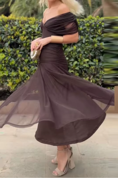 Louise | Vestito Maxi da Festa Elegante con Scollatura a V