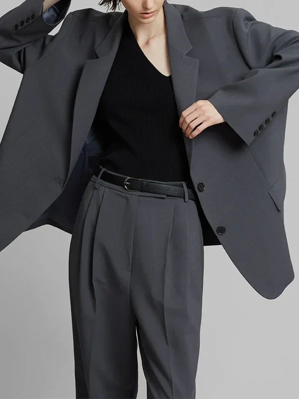 Sofia | Blazer Gris Oversize