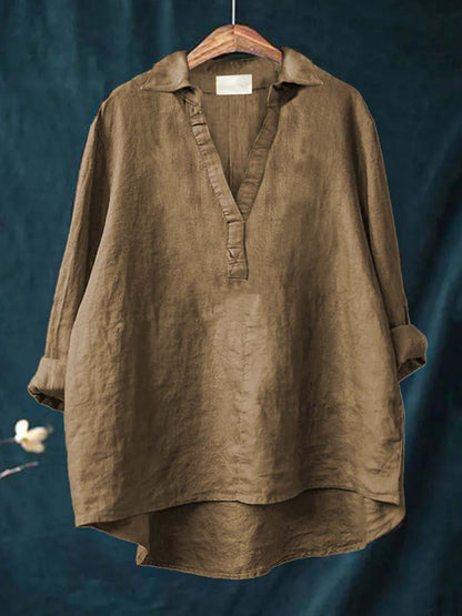 Andrea | Elegante Blusa de Verano en Lino