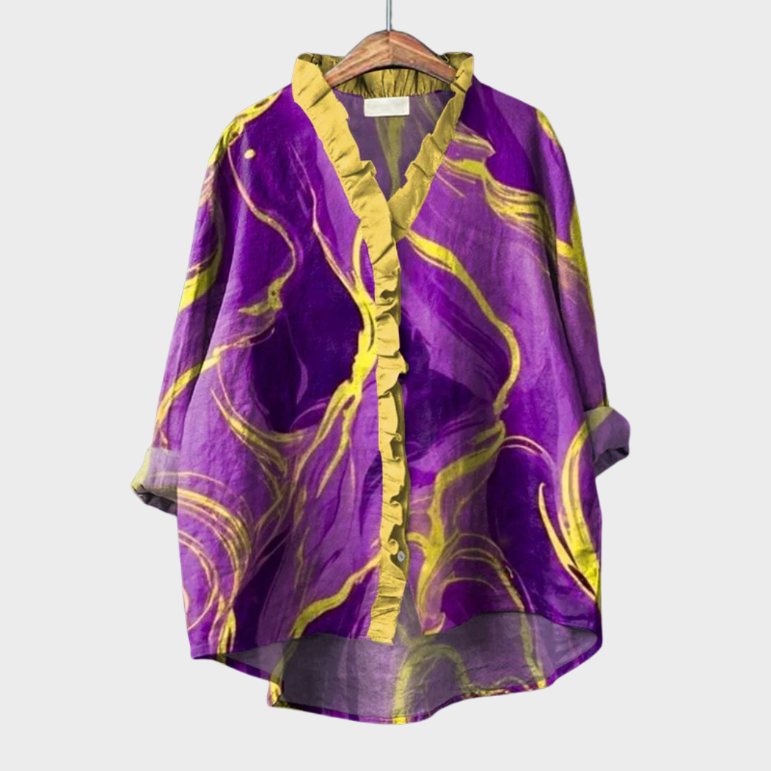 Bonnie | Elegante Blusa de Verano en Lino