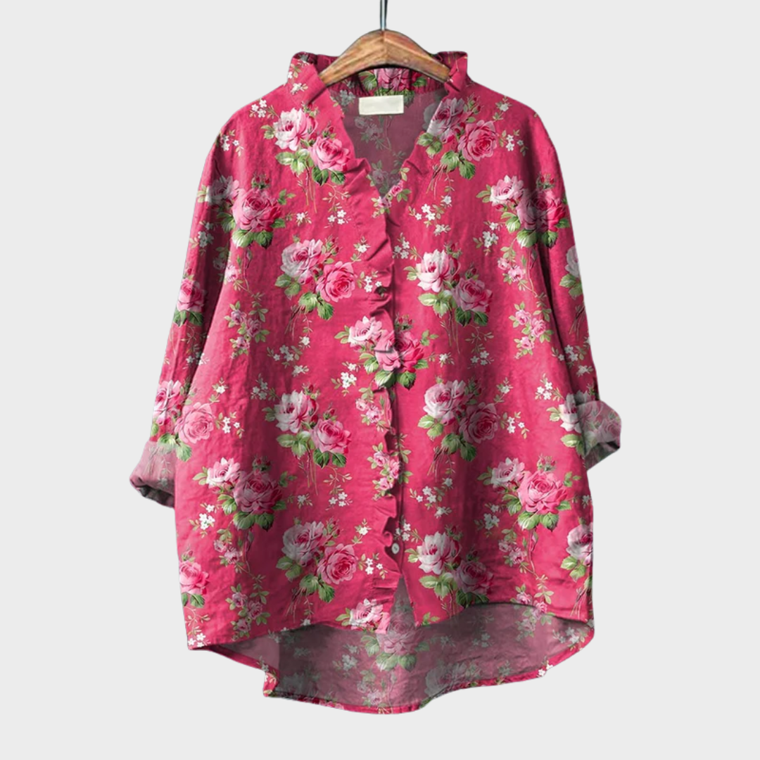 Tara | Elegante Camisa de Verano de Lino