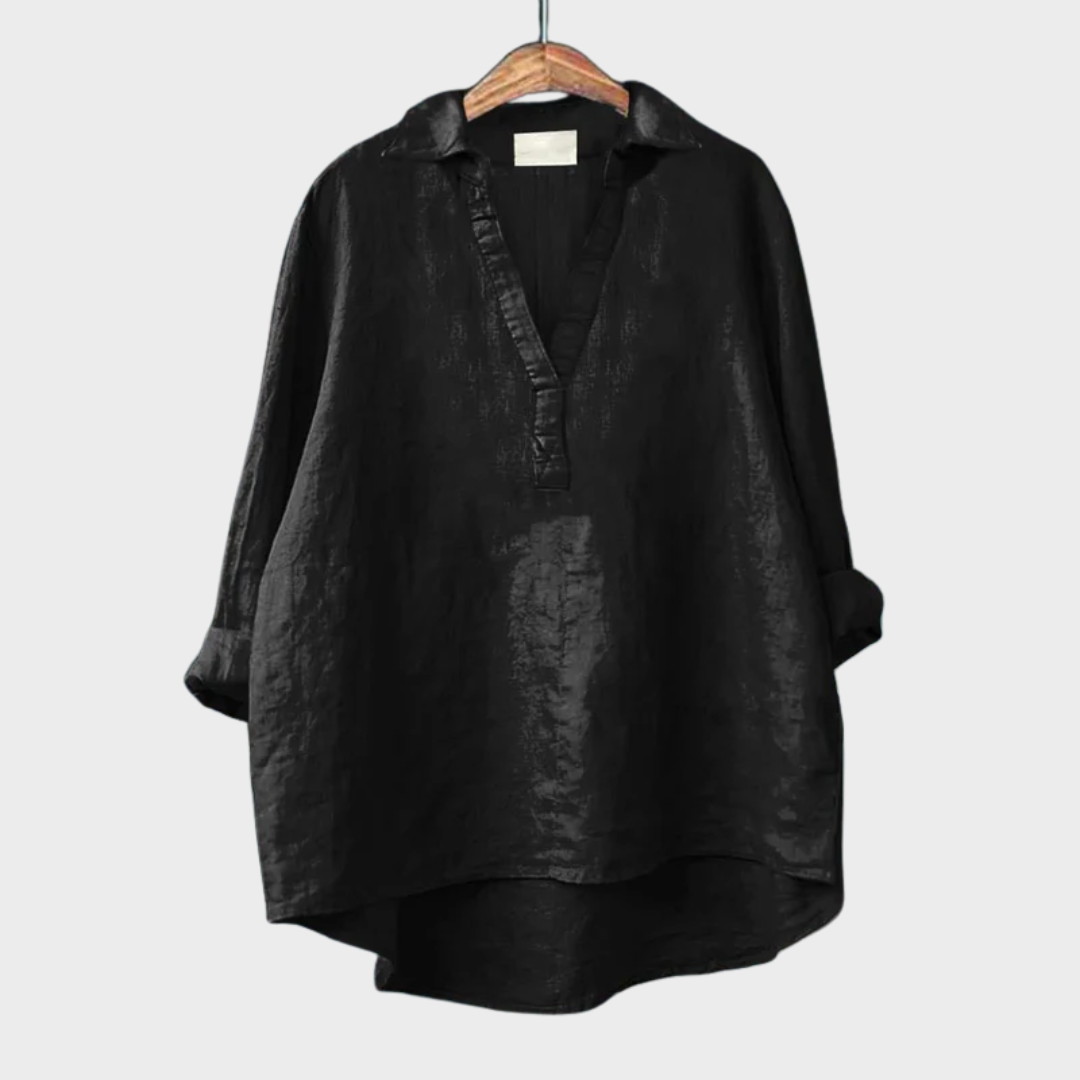 Andrea | Elegante Blusa Estiva in Lino