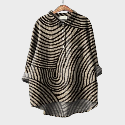 Melina | Elegante Blusa Estiva in Lino
