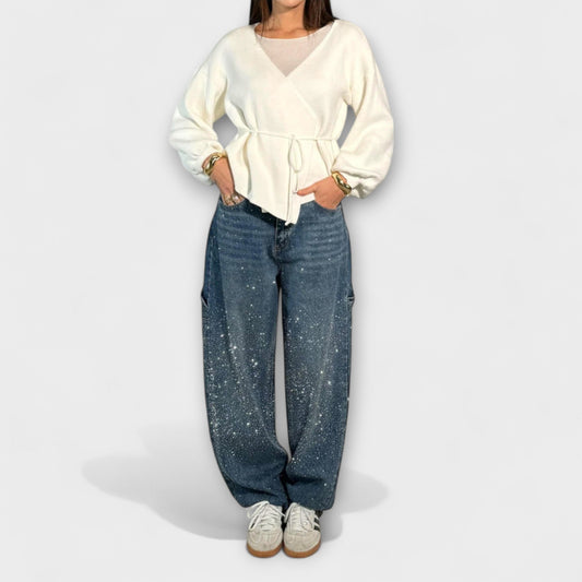Fable - Jeans in Stile Carpentiere di Denim Balloon