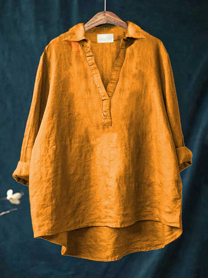 Andrea | Elegante Blusa Veraniega de Lino