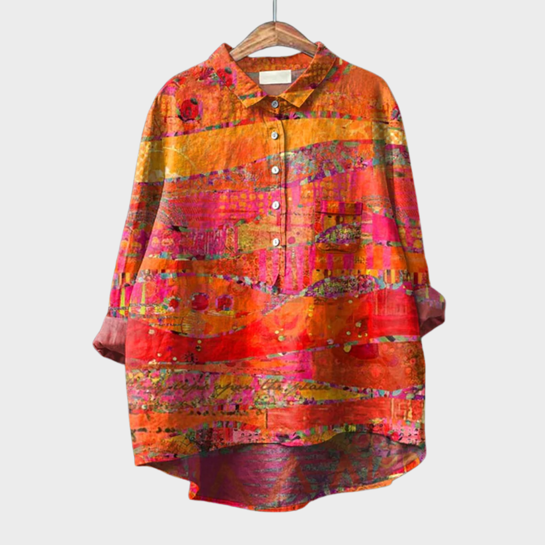 Catherine | Elegante Blusa Estiva en Lino