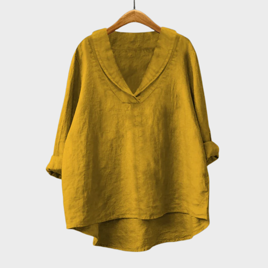 Samantha | Elegante Camisa de Verano de Lino