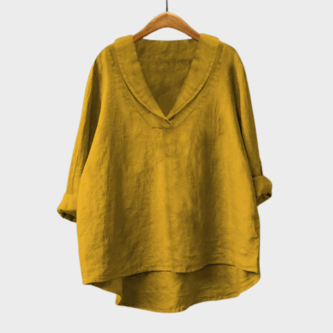 Samantha | Elegante Camisa de Verano de Lino
